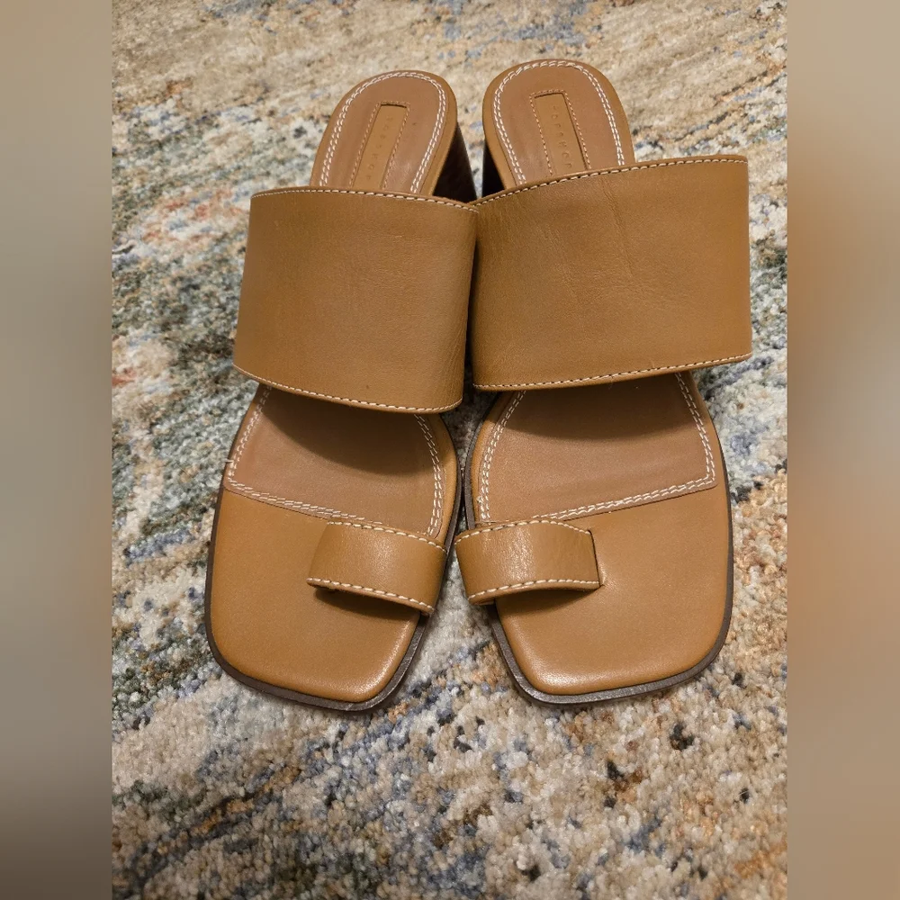 Topshop Leather Toe Ring Sandals 38/8 - Picture 3 of 3